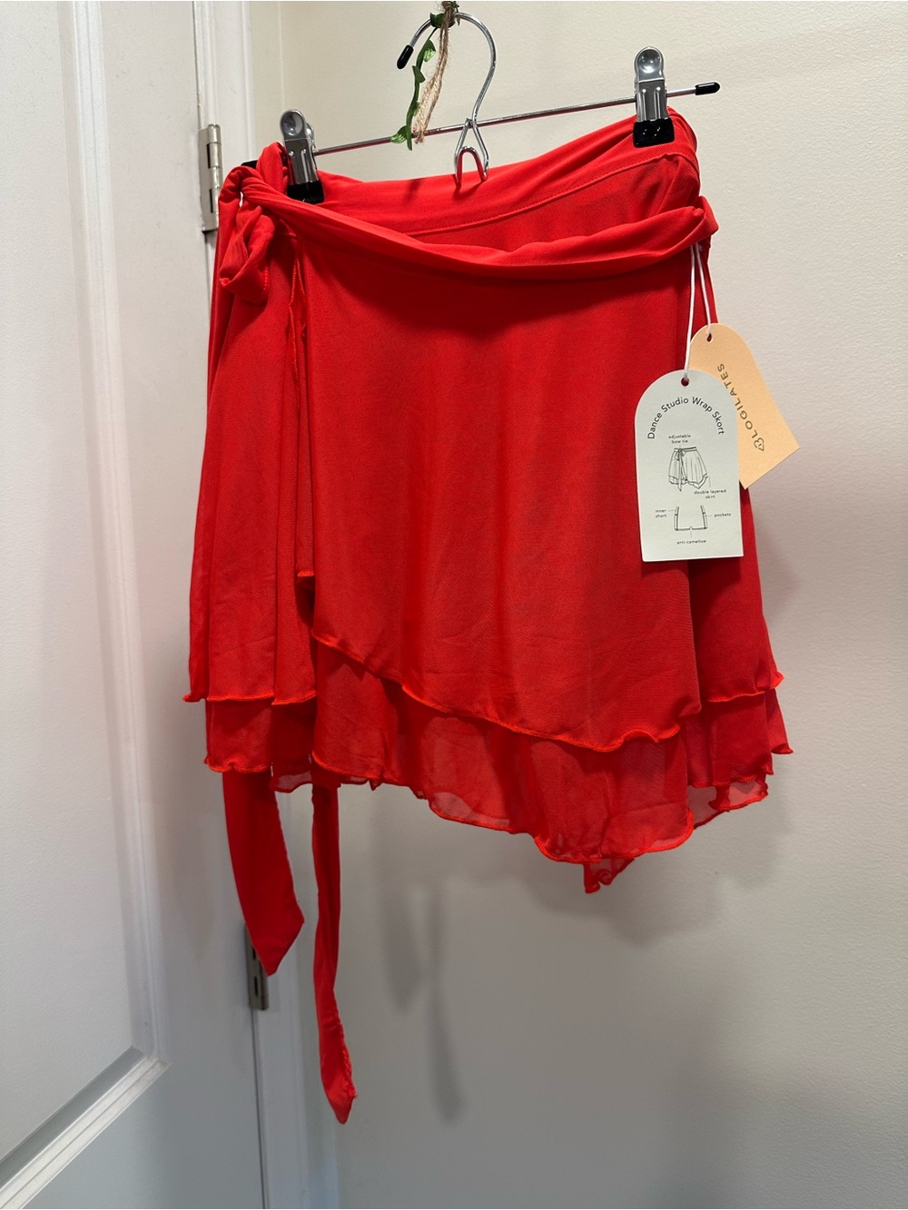Women’s M | Blogilates Red Dance Studio Wrap Skort